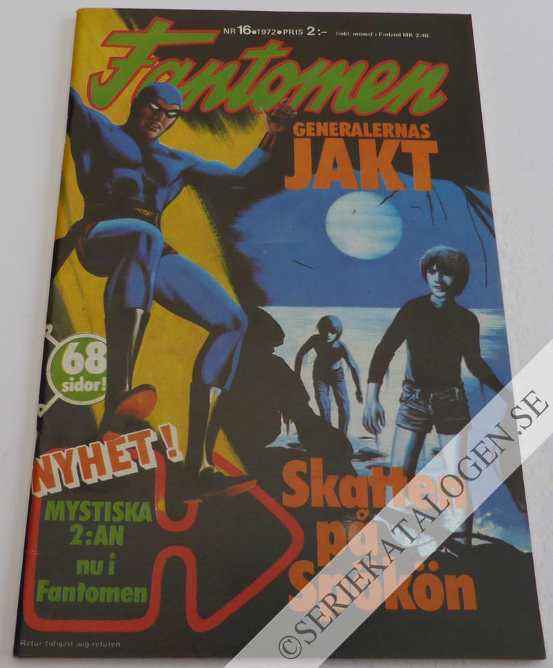 Framsida på Fantomen #16 (1972)