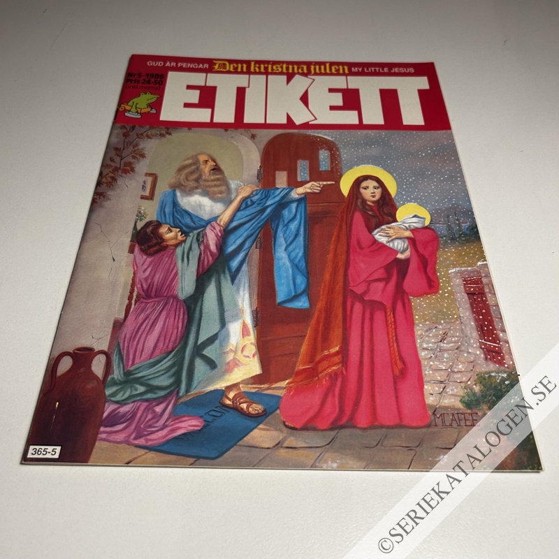 Framsida på Etikett #5 (1986)