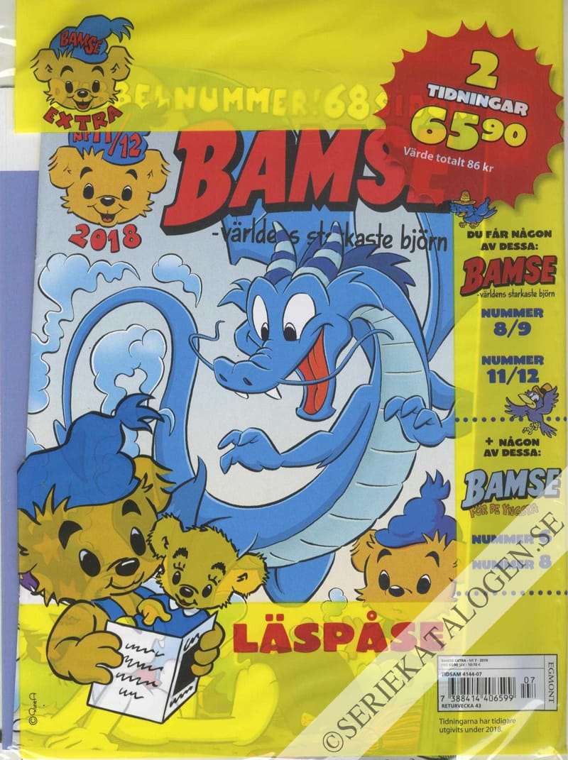 Framsida på Bamse-extra #7 (2019)