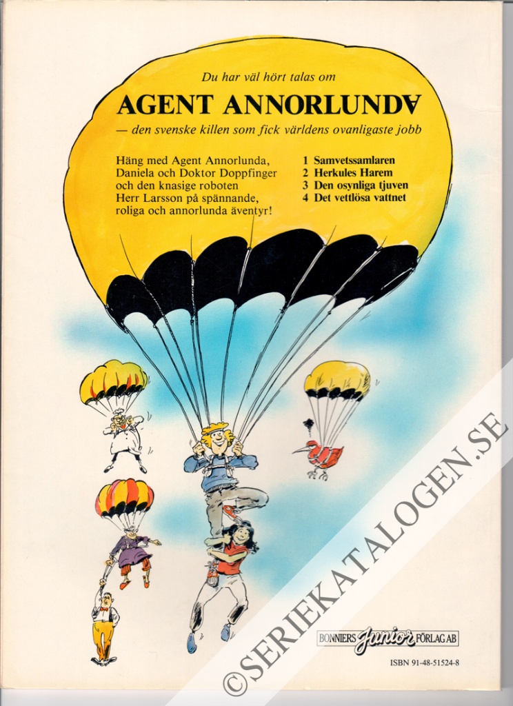 Baksida på Det vettlösa vattnet (1987)