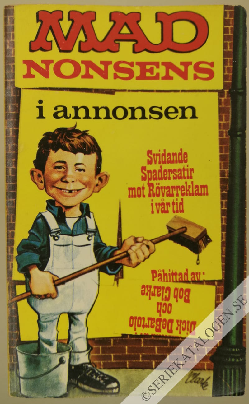 Framsida på MAD-pocket MAD - nonsens i annonsen (1973)