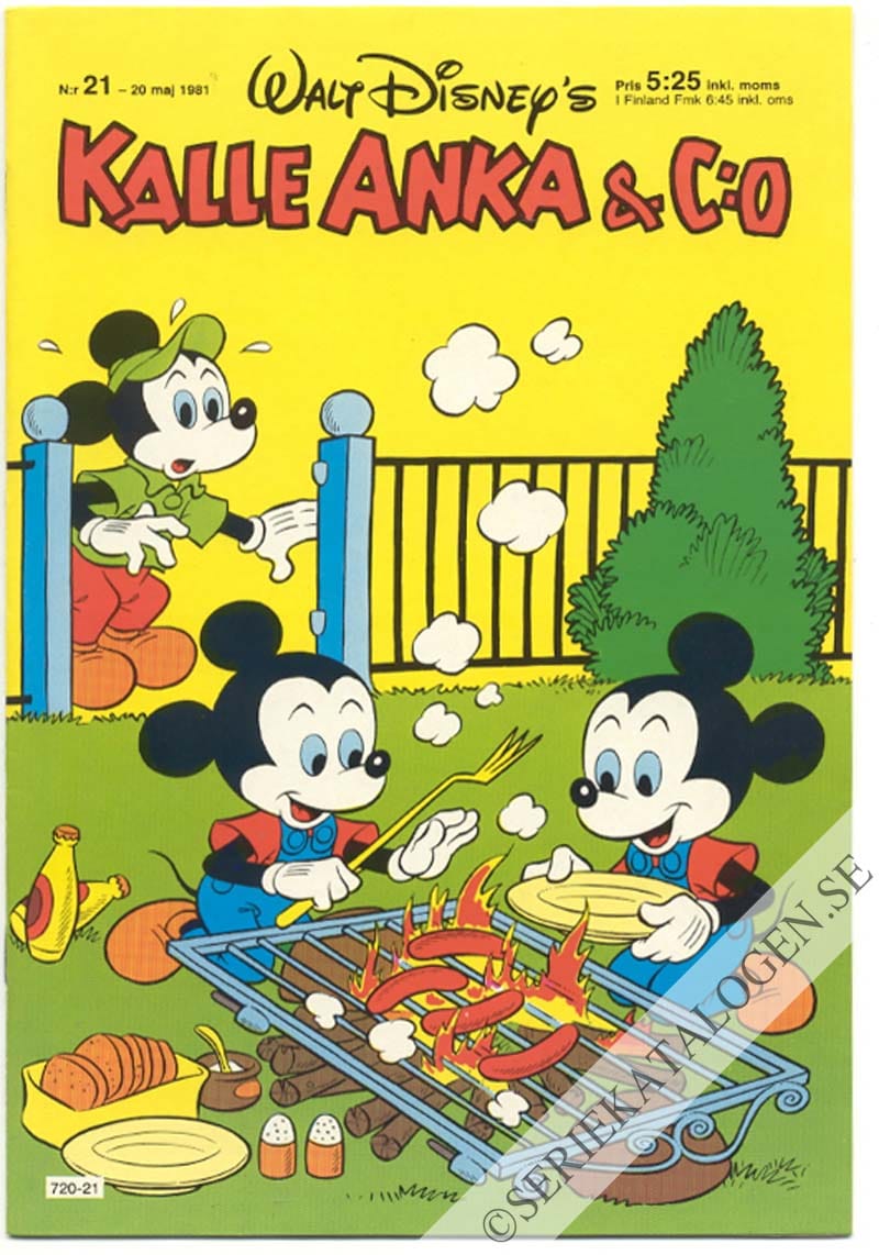 Framsida på Kalle Anka & C:o #21 (1981)