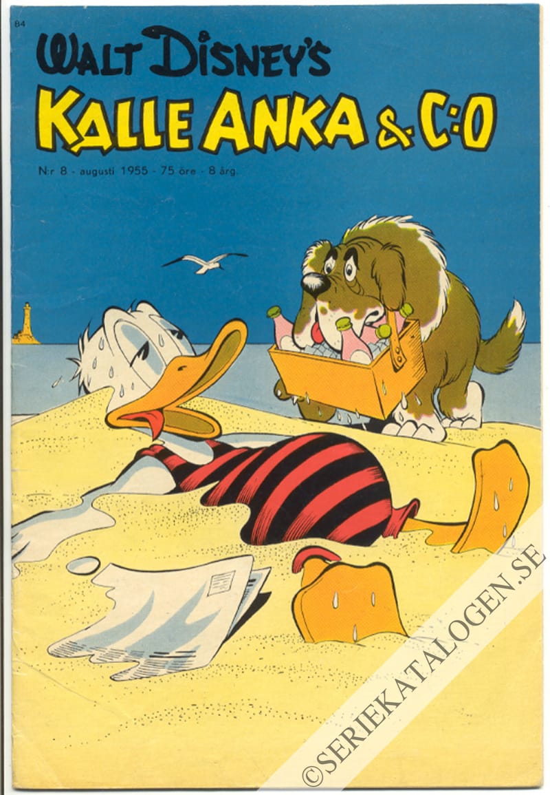 Framsida på Kalle Anka & C:o #8 (1955)