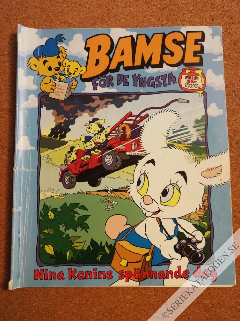 Framsida på Bamse för de yngsta Nina Kanins spännande dag (2015)