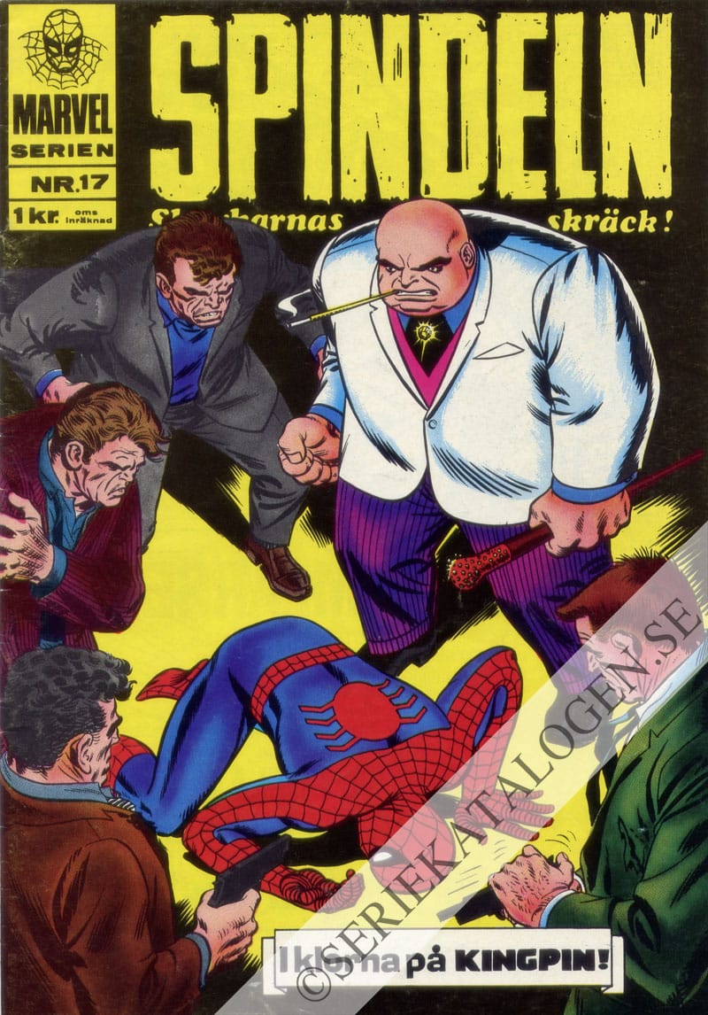 Framsida på Marvelserien I klorna på Kingpin! (1968)
