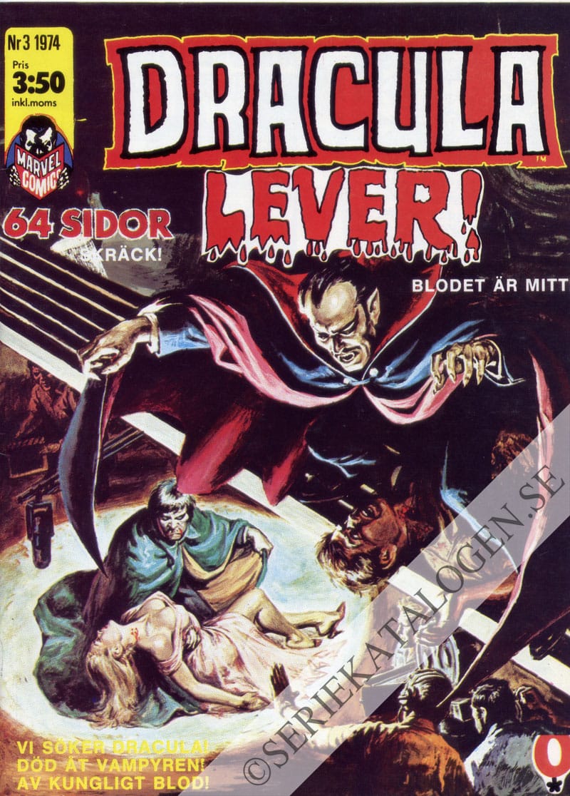 Framsida på Dracula lever! #3 (1974)
