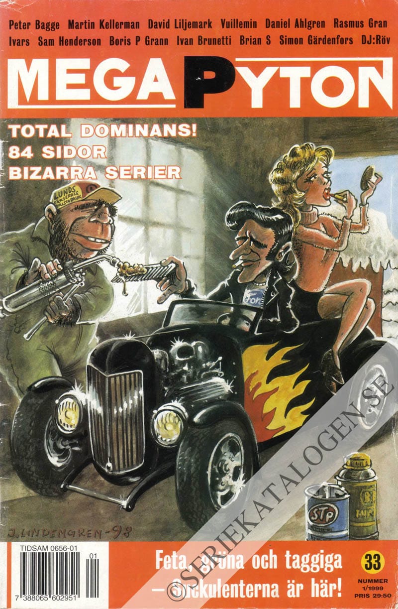 Framsida på MegaPyton #1 (1999)