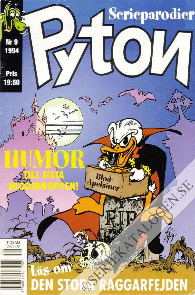 Framsida på Pyton #9 (1994)