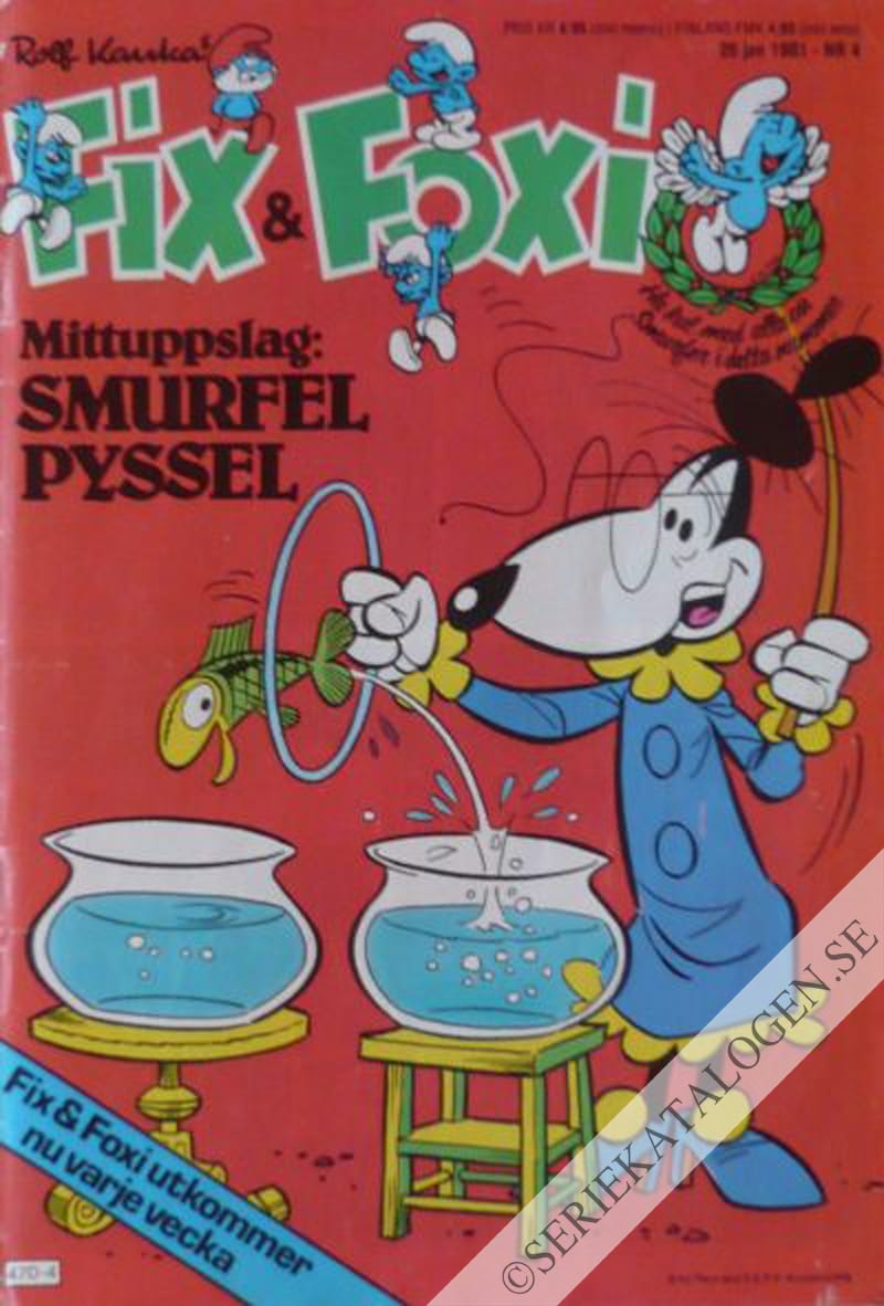 Framsida på Fix och Foxi #4 (1981)
