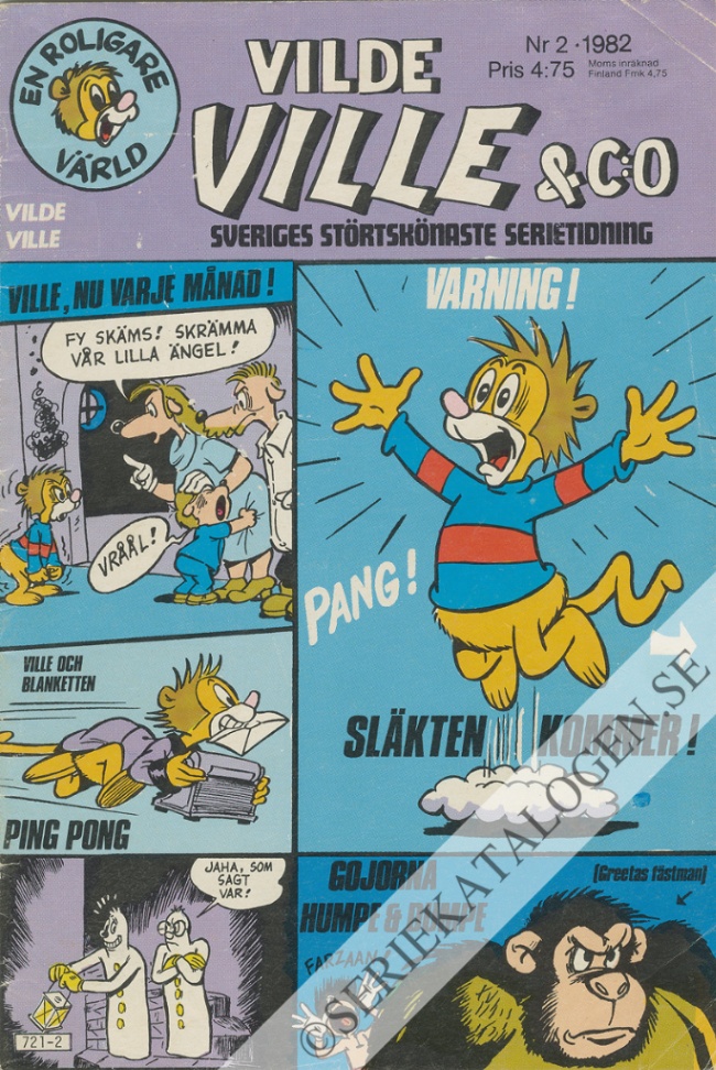 Framsida på Vilde Ville & Co #2 (1982)