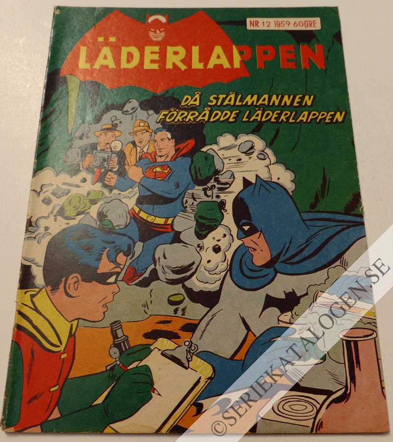 Framsida på Läderlappen och Robin #12 (1959)