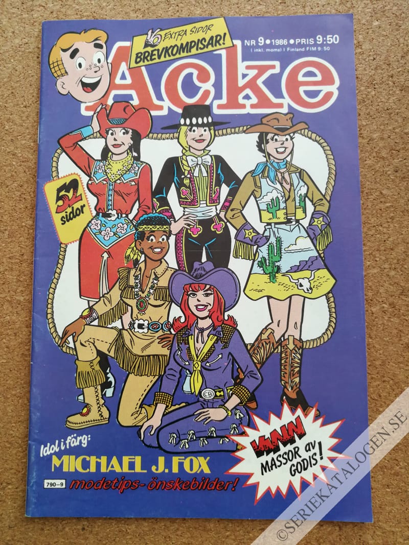 Framsida på Acke #9 (1986)