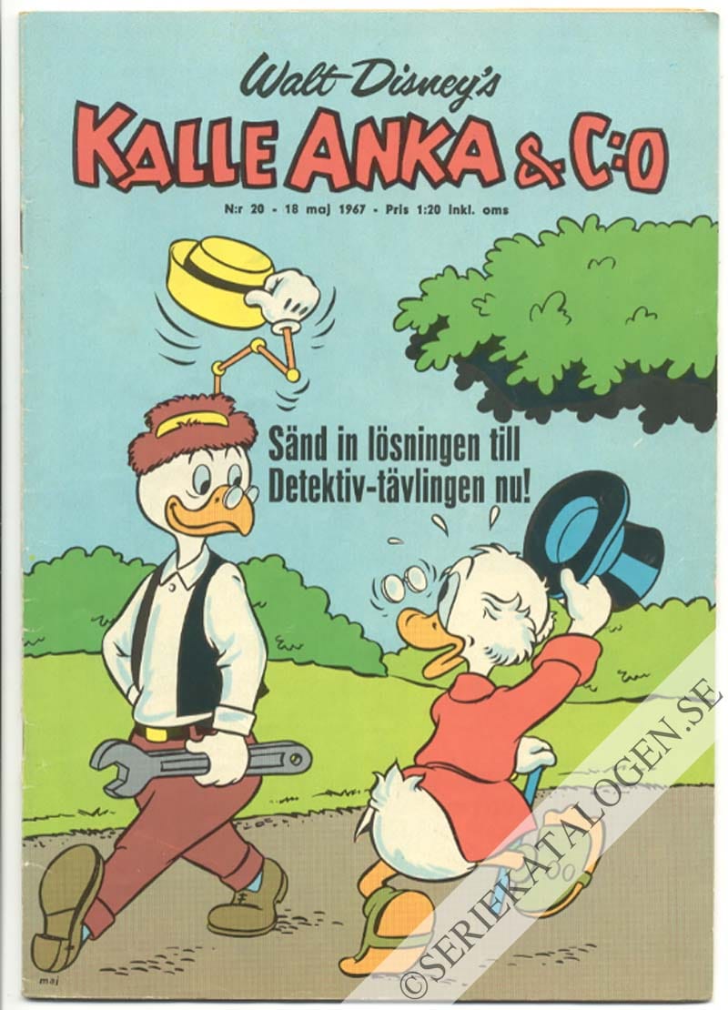Framsida på Kalle Anka & C:o #20 (1967)
