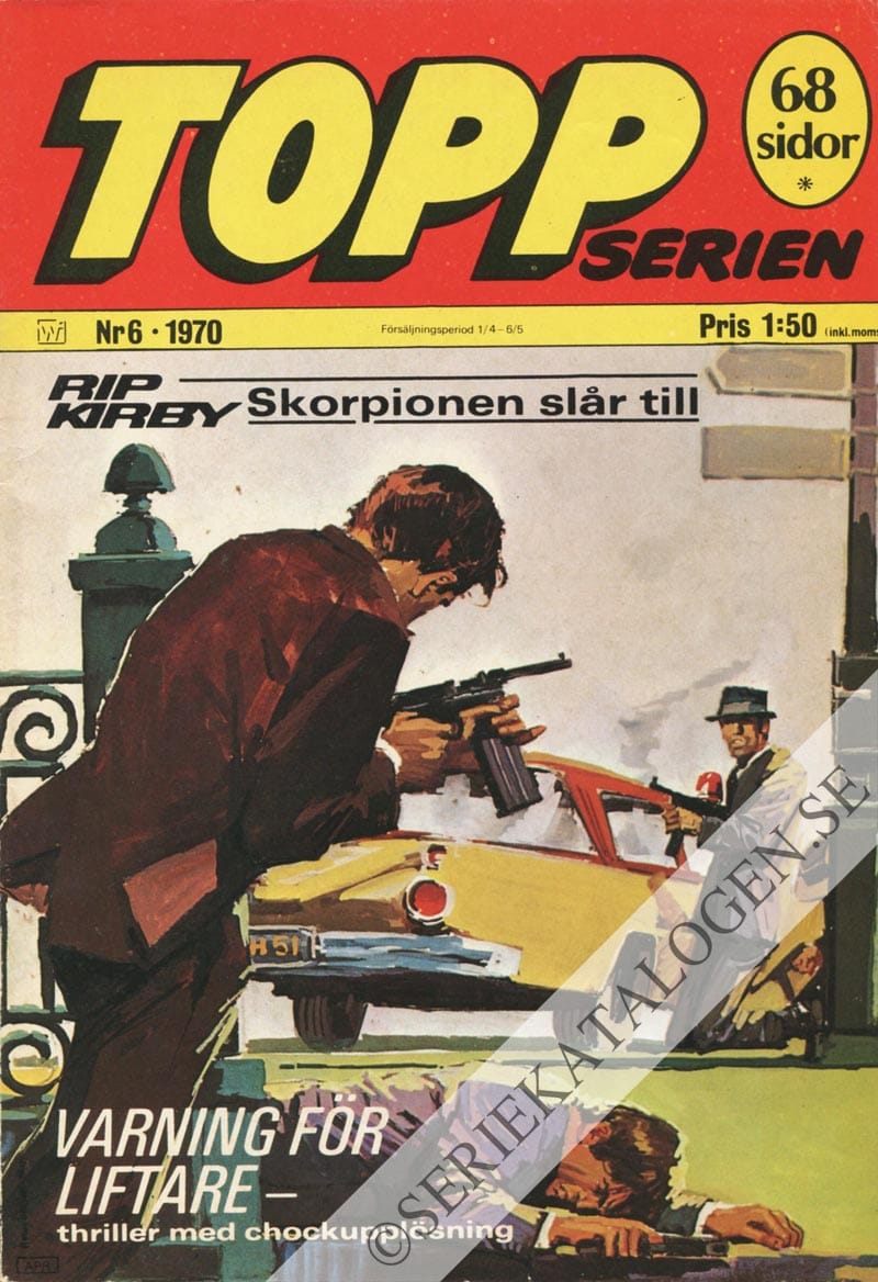 Framsida på Toppserien #6 (1970)