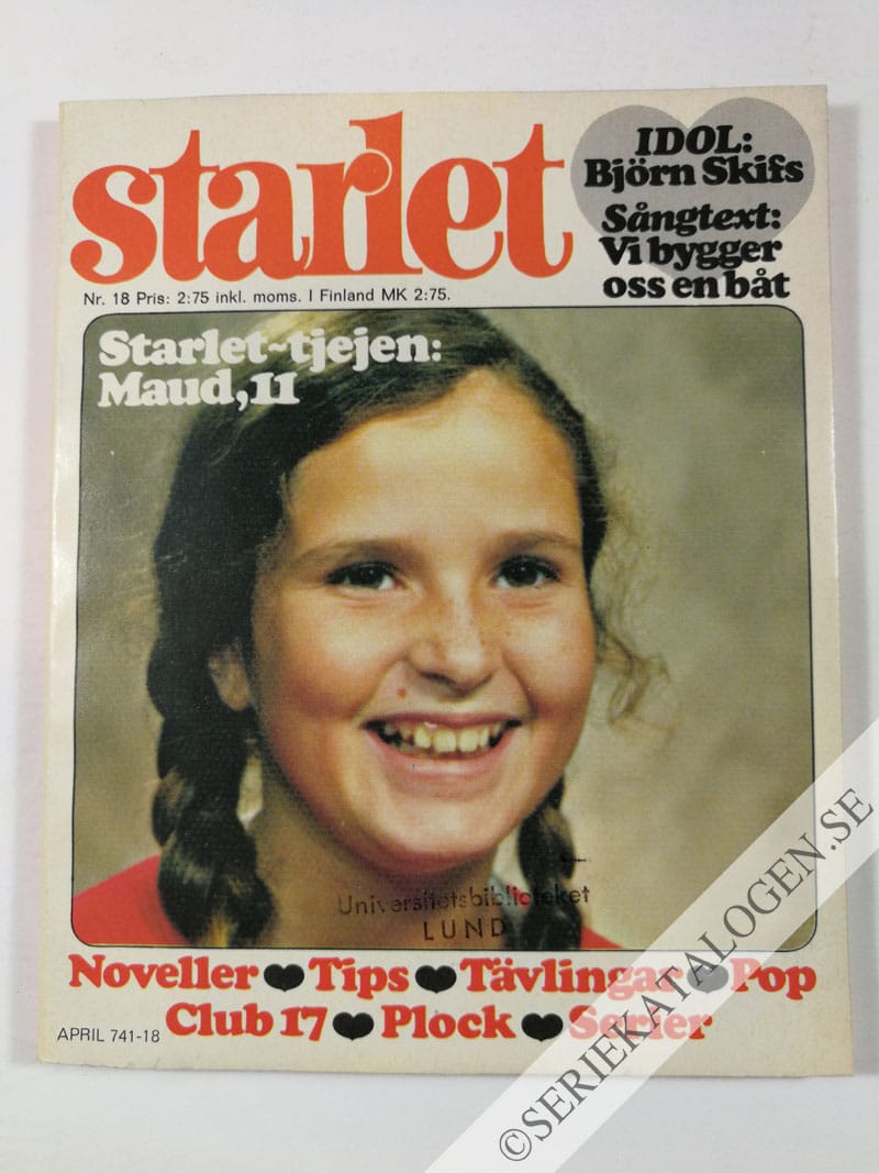 Framsida på Starlet #18 (1976)