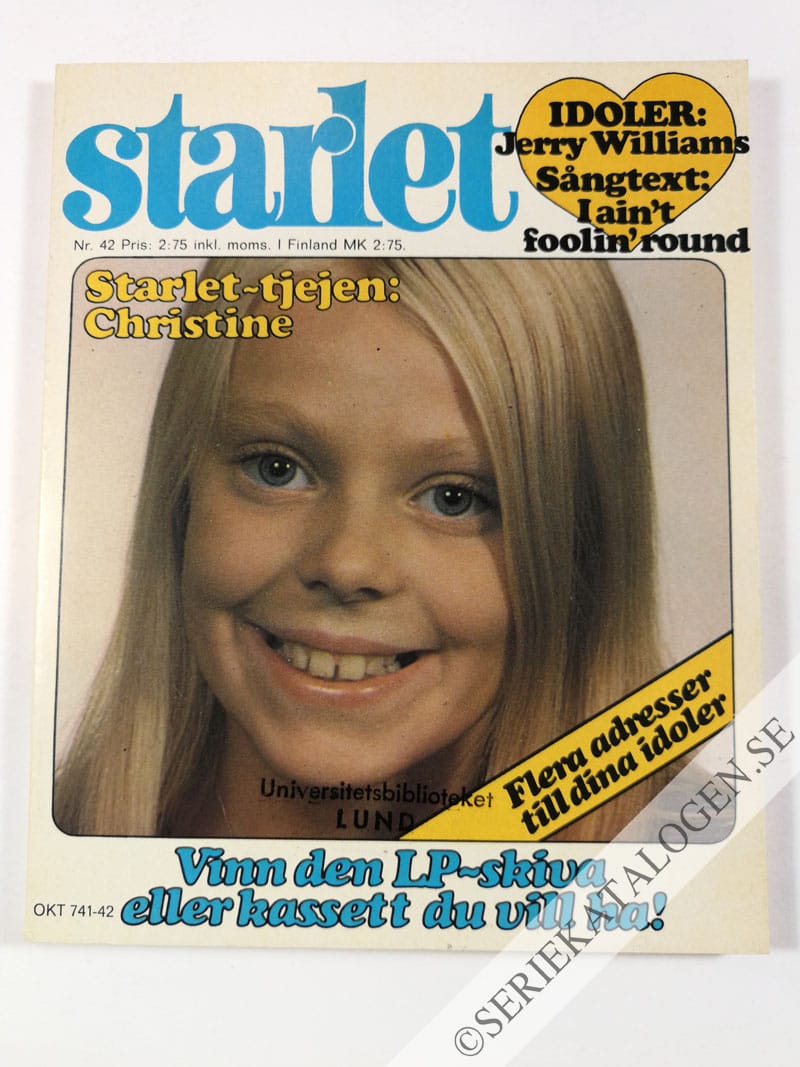 Framsida på Starlet #42 (1976)