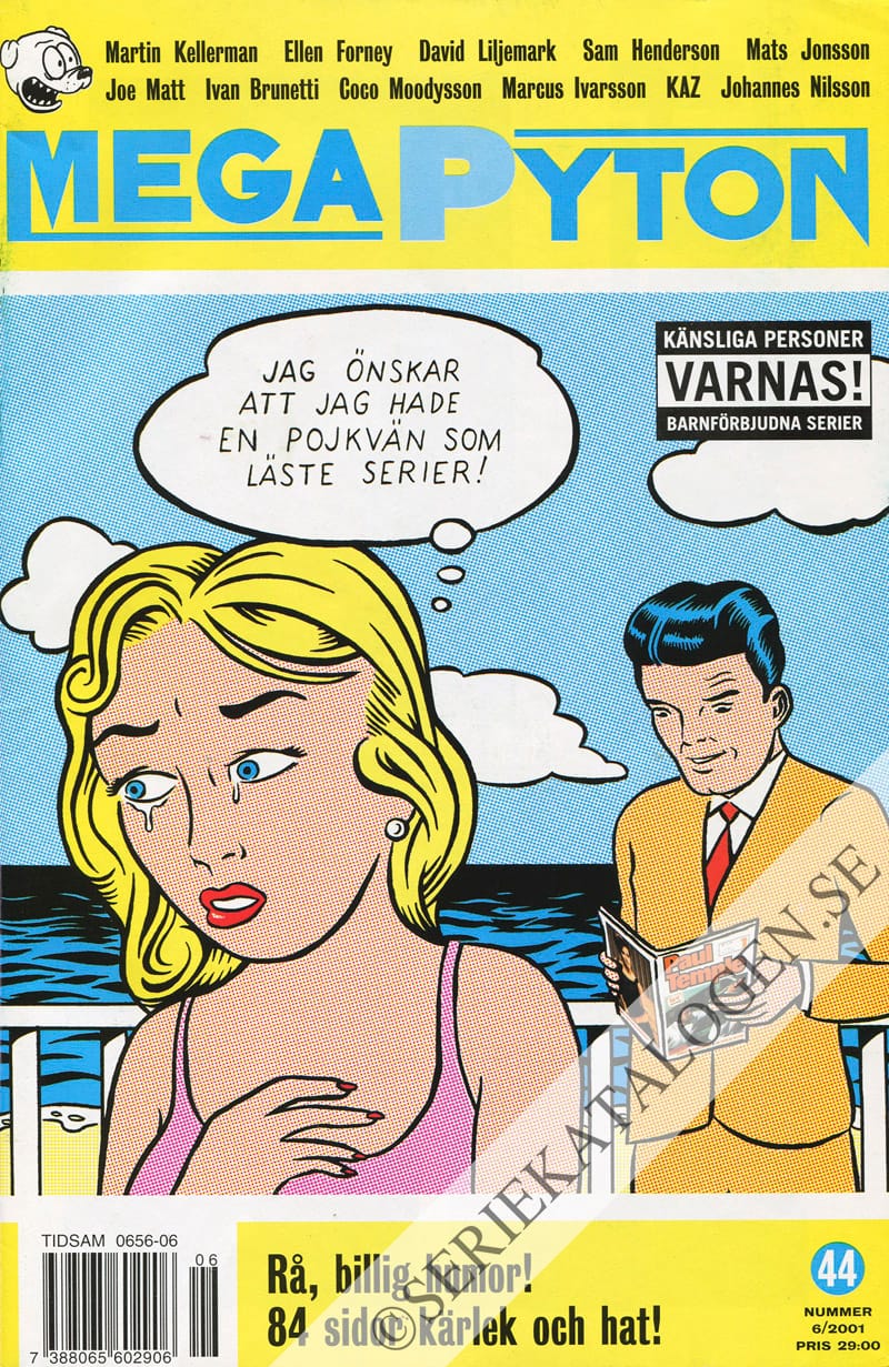 Framsida på MegaPyton #6 (2001)