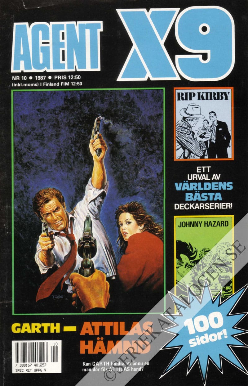 Framsida på Agent X9 #10 (1987)