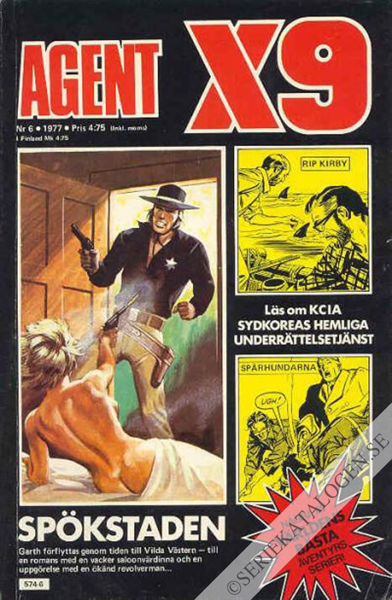 Framsida på Agent X9 #6 (1977)