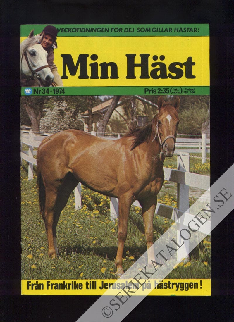 Framsida på Min häst #34 (1974)