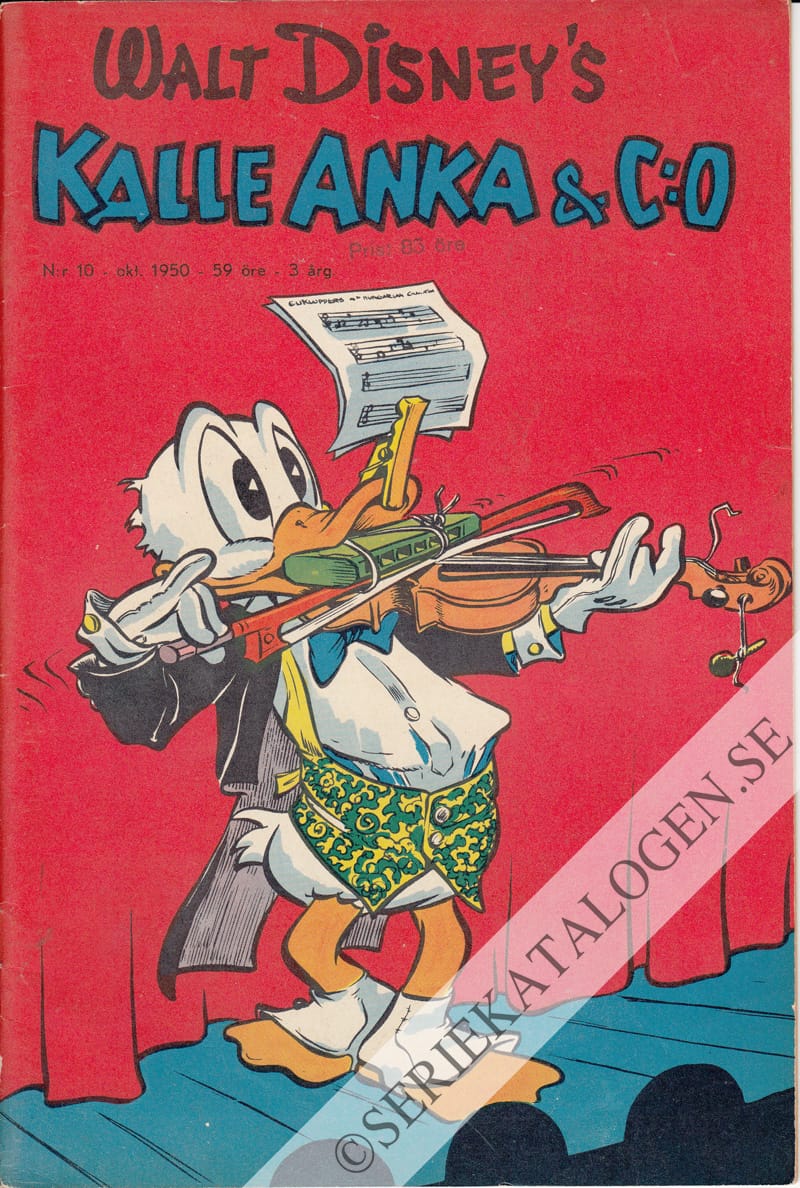 Framsida på Kalle Anka & C:o #10 (1950)