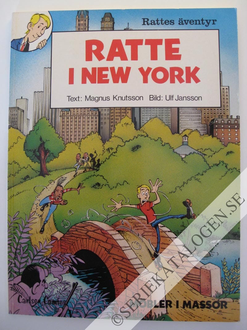 Framsida på Rattes äventyr Ratte i New York (1984)