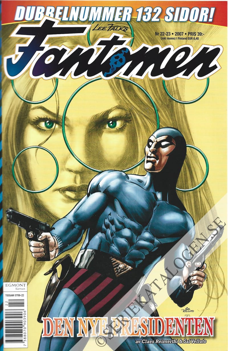 Framsida på Fantomen #22-23 (2007)