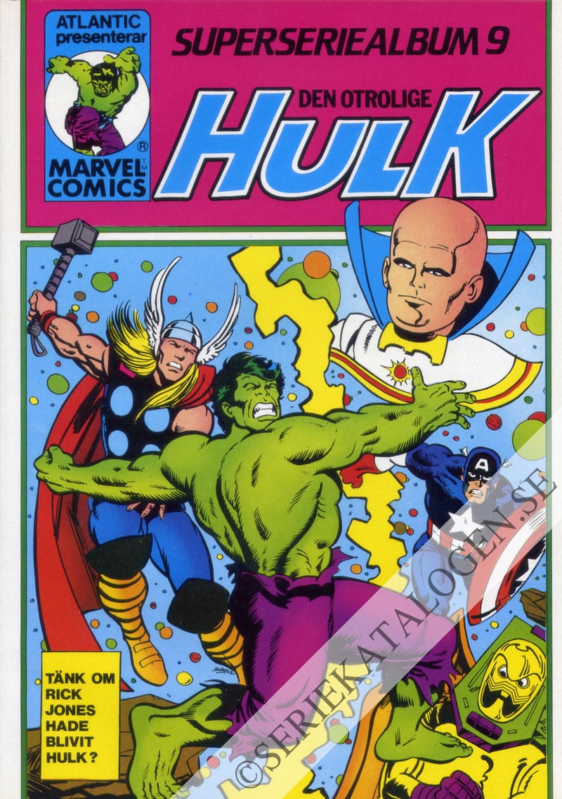 Framsida på Den otrolige Hulk Superseriealbum9 (1983)