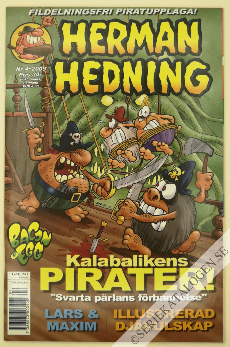 Framsida på Herman Hedning #4 (2009)