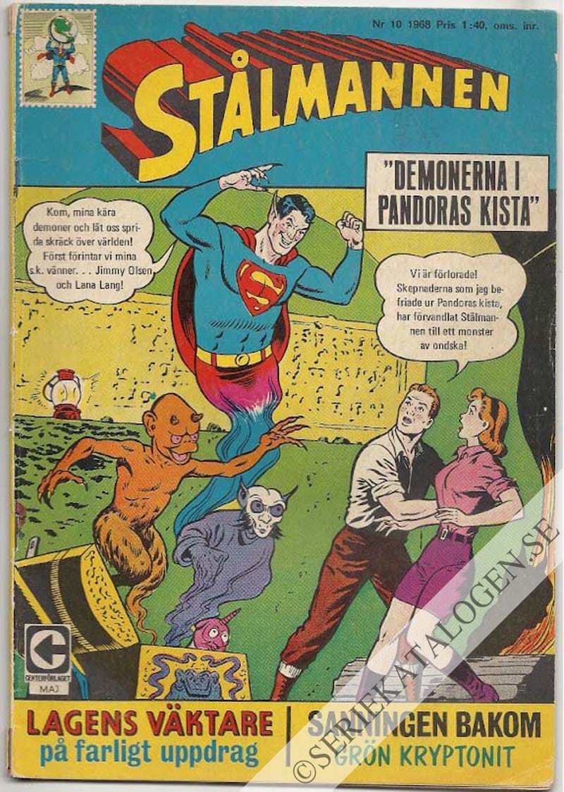 Framsida på Stålmannen #10 (1968)