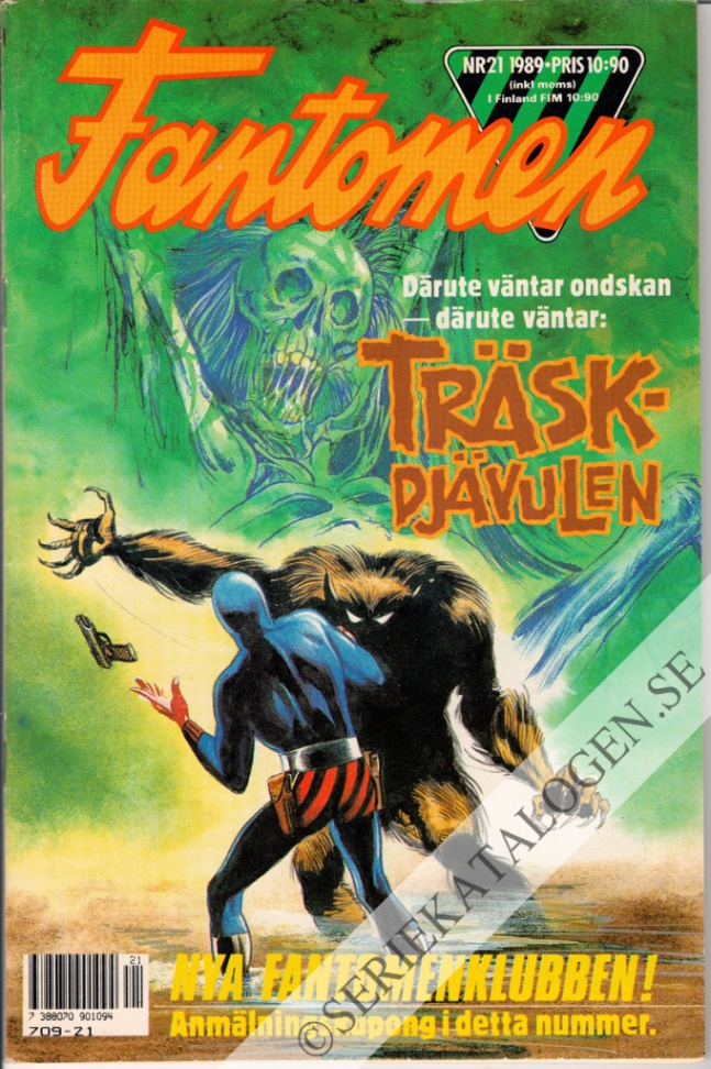 Framsida på Fantomen #21 (1989)