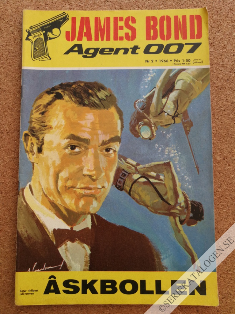 Framsida på James Bond agent 007 Åskbollen (1966)