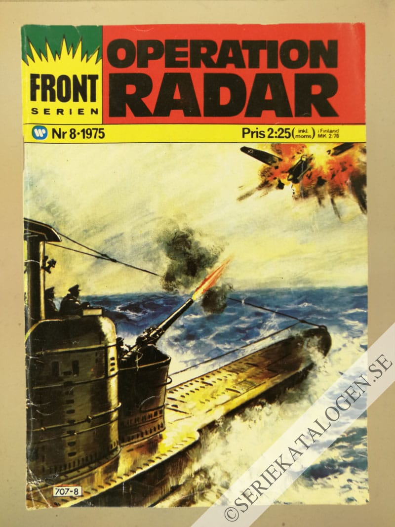 Framsida på Frontserien #8 - Operation radar (1975)