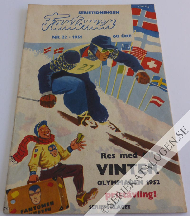 Framsida på Fantomen #22 (1951)