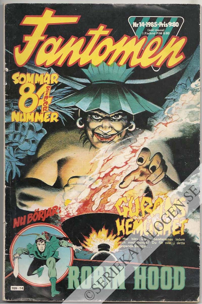 Framsida på Fantomen #14 (1985)
