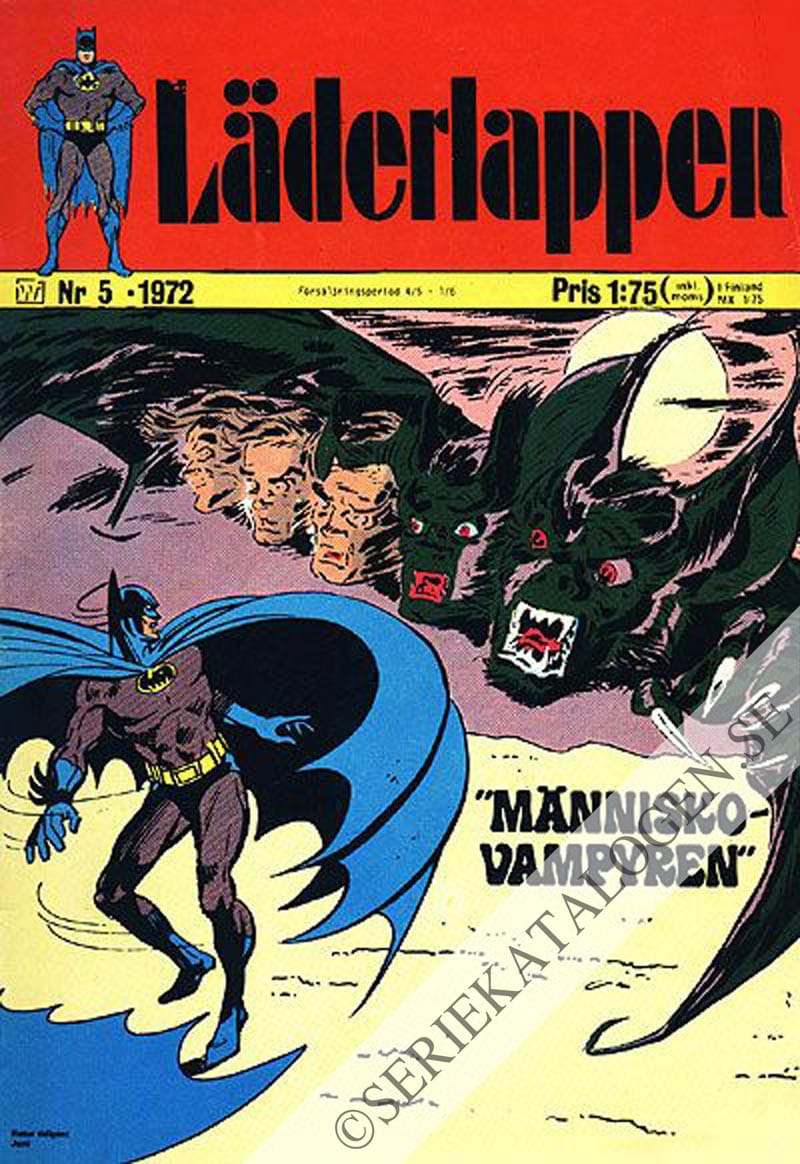 Framsida på Läderlappen och Robin #5 (1972)