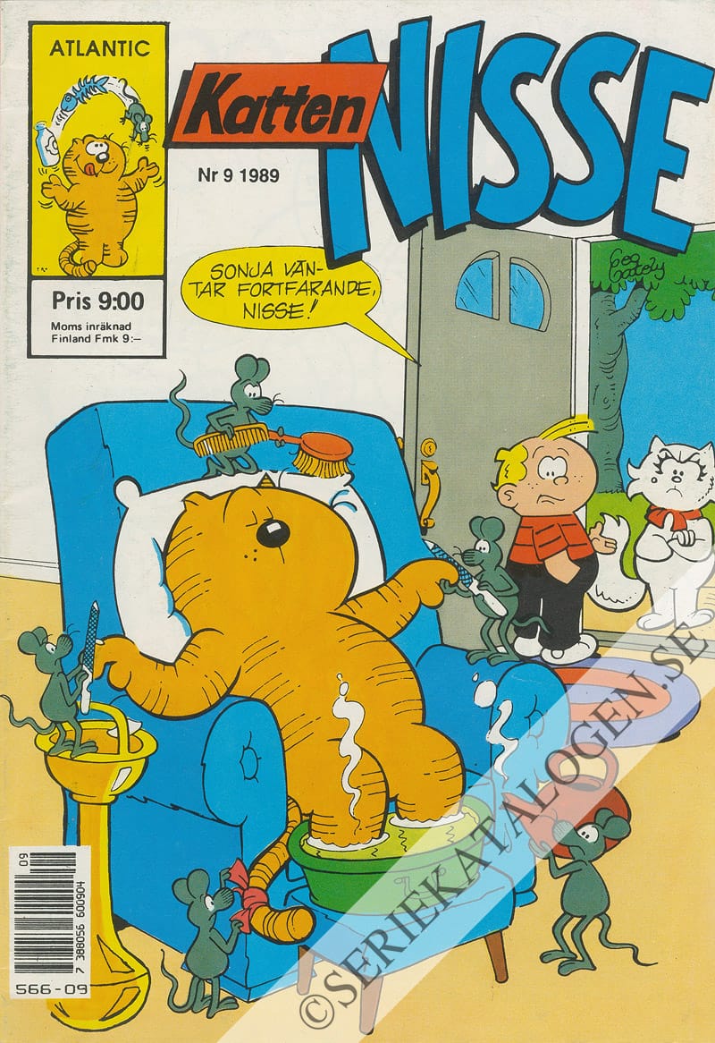 Framsida på Katten Nisse #9 (1989)