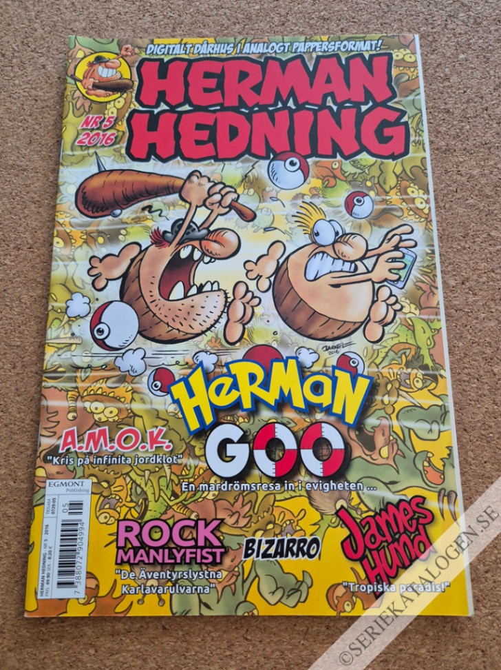 Framsida på Herman Hedning #5 (2016)