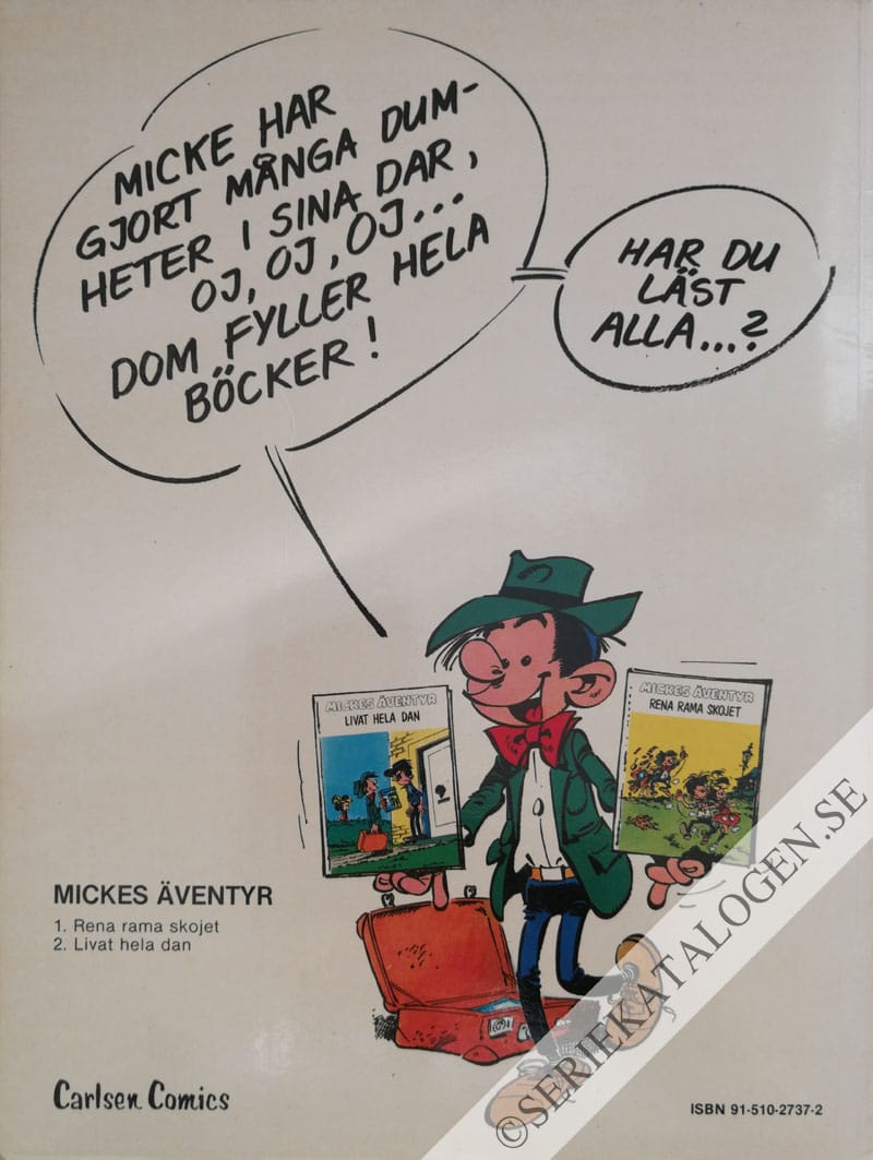 Baksida på Rena rama skojet (1981)
