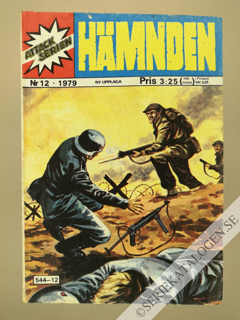 Framsida på Attackserien Hämnden (1979)
