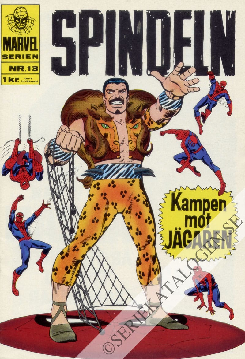 Framsida på Marvelserien Kampen mot Jägaren (1968)