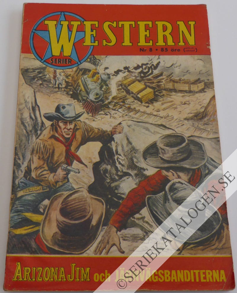 Framsida på Western-serier Arizona Jim och Järnvägsbanditerna (1961)