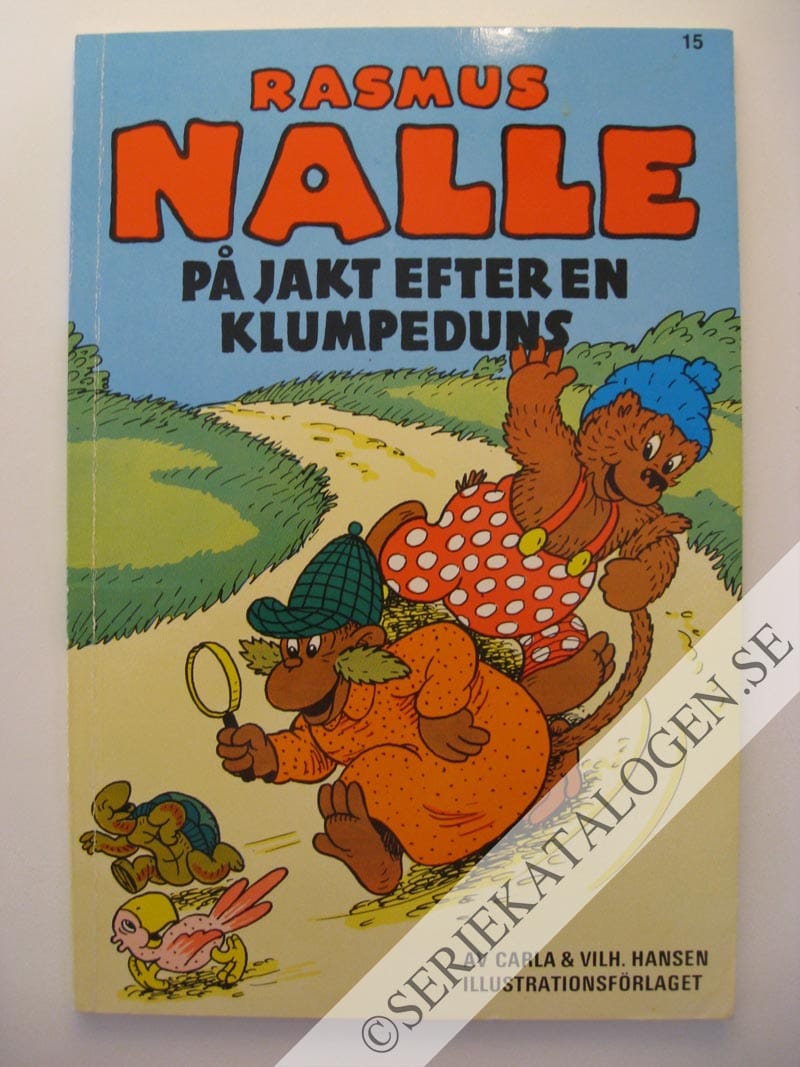 Framsida på Rasmus Nalle Rasmus Nalle på jakt efter en klumpeduns (1969)