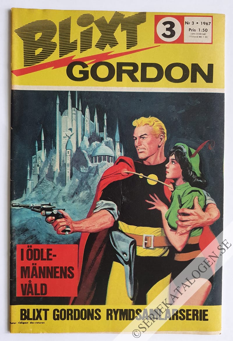 Framsida på Blixt Gordon #3 (1967)