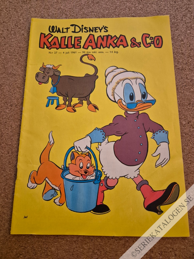 Framsida på Kalle Anka & C:o #27 (1961)