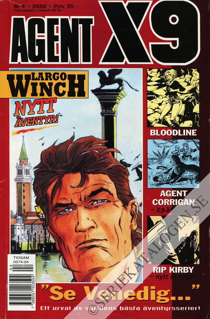 Framsida på Agent X9 #4 (2000)