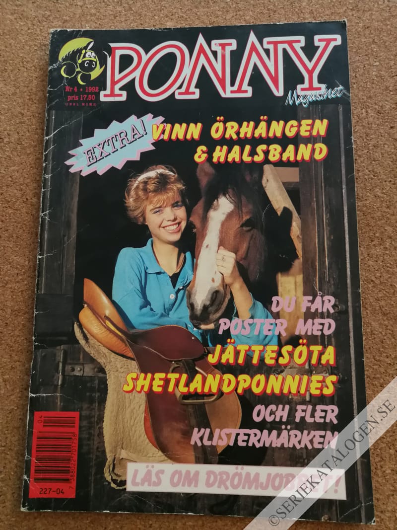 Framsida på Ponny-magasinet #4 (1992)