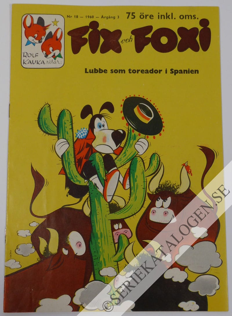Framsida på Fix och Foxi #18 (1960)