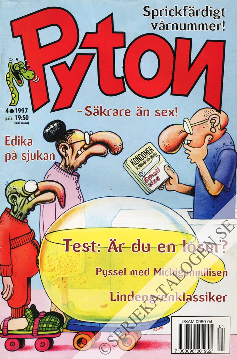 Framsida på Pyton #4 (1997)