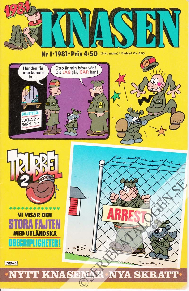 Framsida på Knasen #1 (1981)